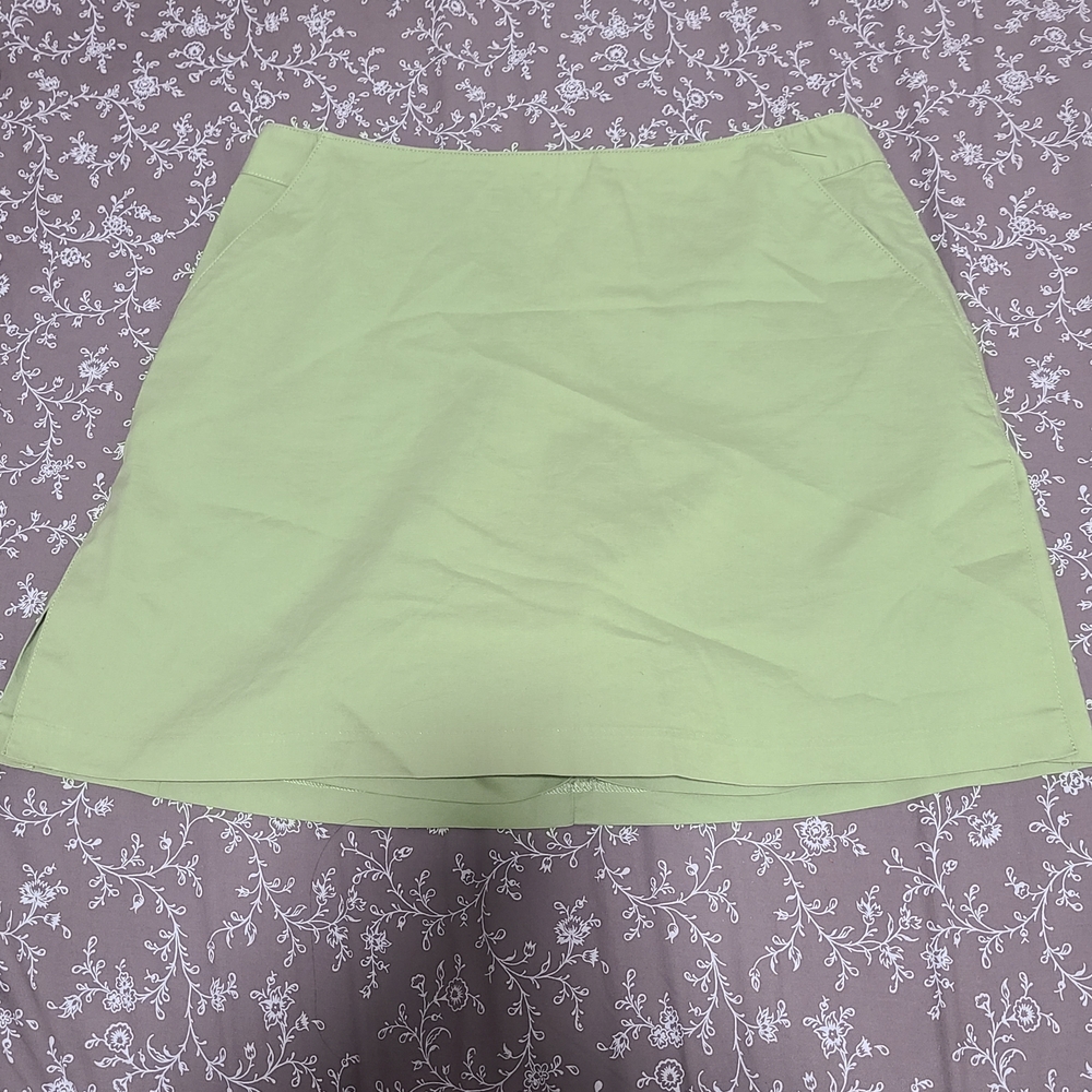 Vintage Adidas Light Green Mini Skort Size 10
